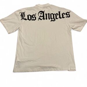 Black Squad Round Neck Oversized Fit Los Angeles Tee Streetwear Sz Large